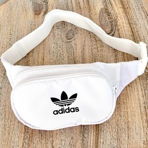 NEW adidas ORIGINALS White ESSENTIALS TREFOIL unisex CROSSBODY BAG